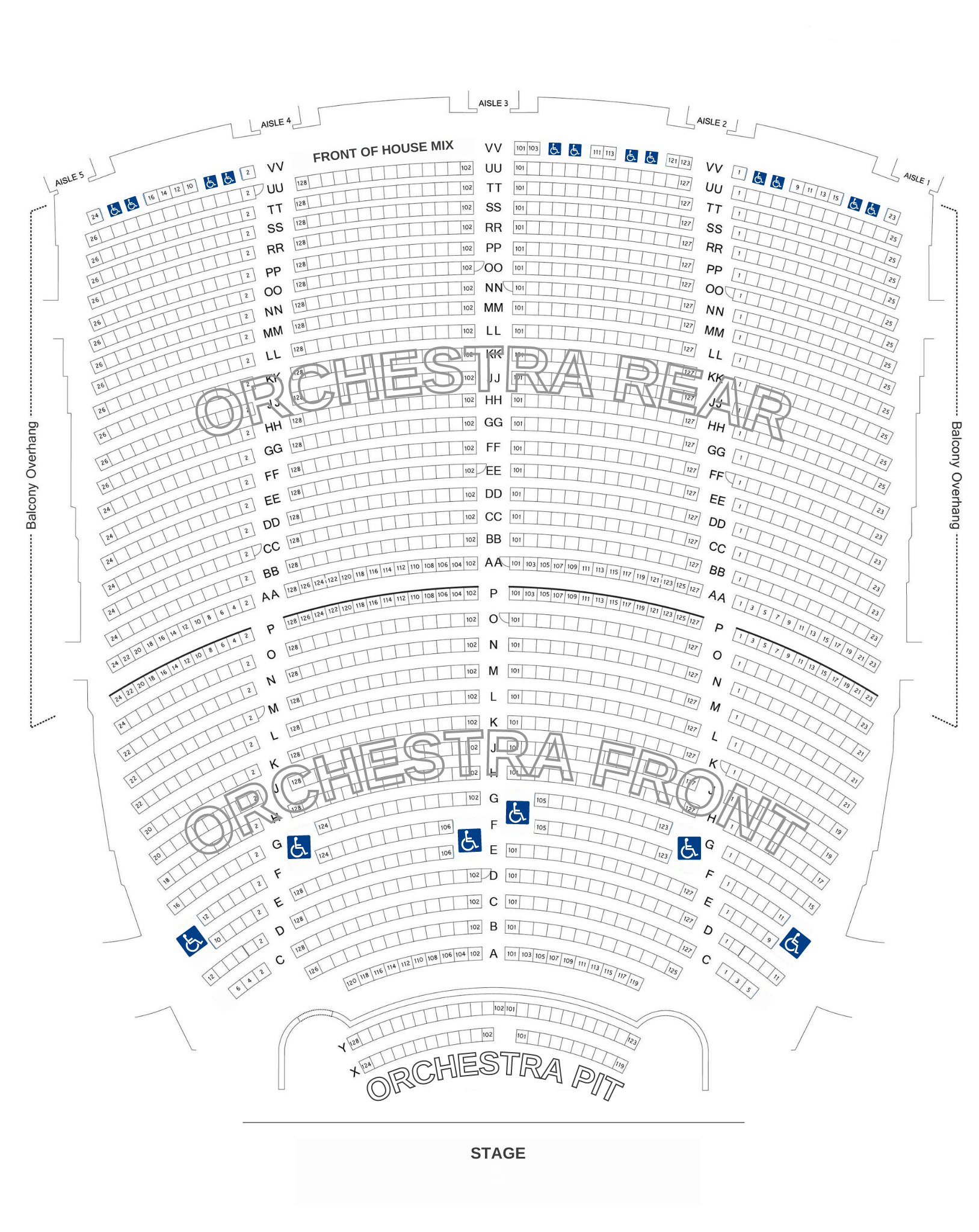 Seating Charts Paramount Theatre Seating Charts Paramount Theatre